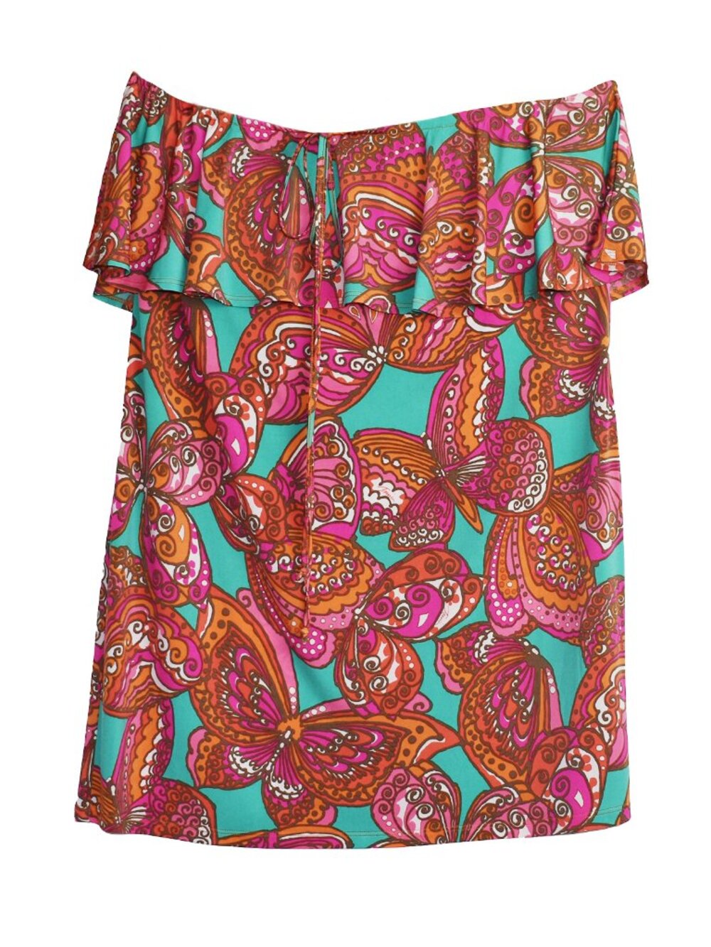 Trina Turk Women’s Dress Parocela Sleeveless Ruffled Sheath Outfit Size XL NEW - Picture 4 of 6